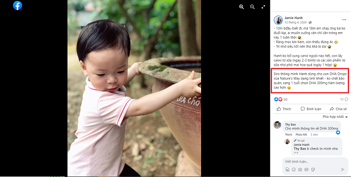 KHÁCH HÀNG REVIEW VỀ NATURE'S WAY KIDS SMART BURSTS DHA 300MG TRIPLE STRENGTH