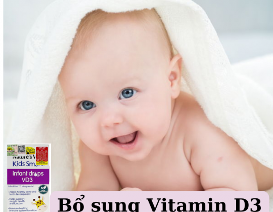 Bổ sung Vitamin D3 cho trẻ với Nature's Way Kids Smart Drop Vitamin D3