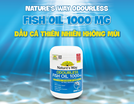 Odoursles Fish Oil - Dầu cá biển không mùi tự nhiên tinh khiết