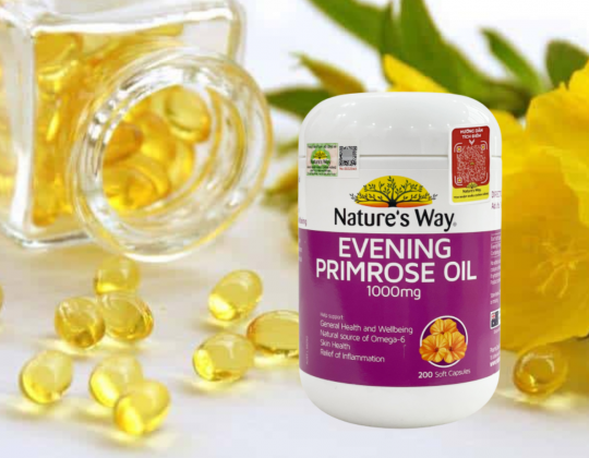 Nature's Way Evening Primrose Oil 1000mg – Siêu phẩm tinh dầu hoa anh thảo hỗ trợ cân bằng nội tiết tố nữ, giúp da khỏe đẹp