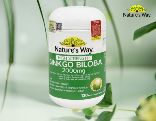 Nature’s Way Ginkgo Biloba 2000mg - Bí quyết tăng cường sức khỏe não bộ, cải thiện trí nhớ hoàn hảo