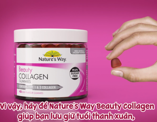 Nature's Way Beauty collagen mang đến làn da mịn màng, tươi trẻ, đàn hồi