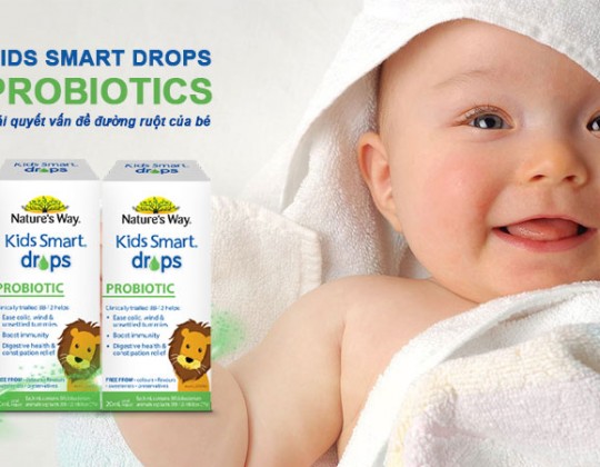 Nature’S Way Kids Smart Drops Probiotic – Bổ sung lợi khuẩn cho hệ tiêu hóa của bé khỏe mạnh, tăng miễn dịch