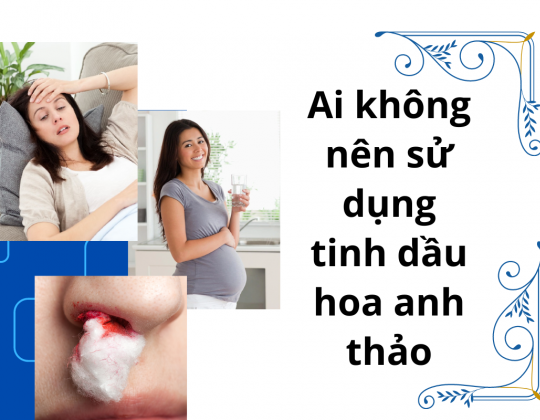 Ai không nên sử dụng tinh dầu hoa anh thảo? 6 đối tượng sử dụng tinh dầu hoa anh thảo cần trọng nguy hiểm