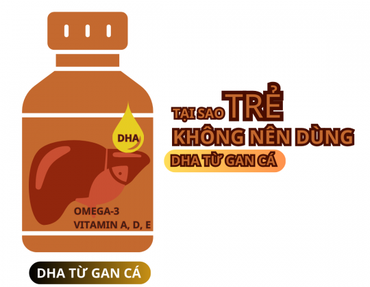 Tại sao không nên dùng DHA chiết xuất từ gan cá cho trẻ?