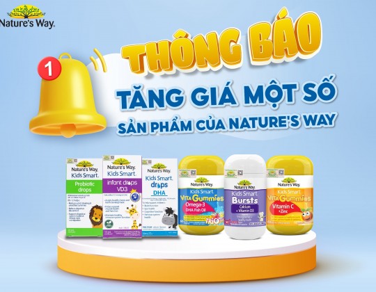 Thông báo: Điều chỉnh giá bán một số sản phẩm của Nature’s Way