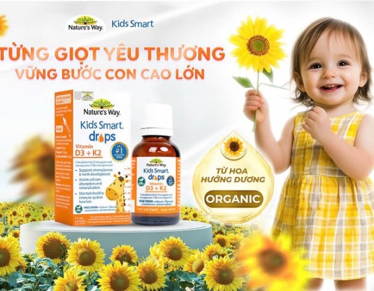 Vitamin D3K2 Organic Nature's Way - Bước đệm cho sự phát triển đầu đời của trẻ