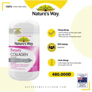 Nature’s Way Beauty Collagen Booster – Bổ sung collagen chống oxy hóa, ngăn ngừa nếp nhăn