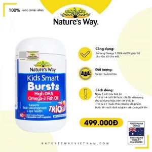 Nature's Way Kids Smart Omega-3 Fish Oil Trio - Bổ sung Omega 3 cho bé