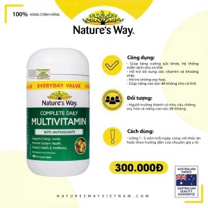 Nature’s Way Complete Daily Multivitamin - Bổ sung Vitamin và khoáng chất