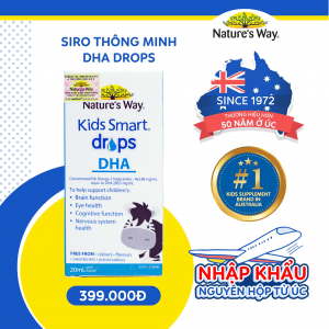 Nature's Way Kids Smart Drops DHA - Hỗ trợ phát triển não bộ, thị lực cho trẻ