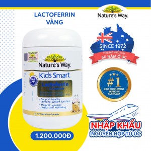 Nature’s Way Kids Smart Lactoferrin + Colostrum – Hỗ trợ tăng cường đề kháng, miễn dịch cho bé