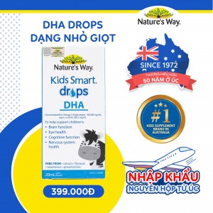 Nature's Way Kids Smart Drops DHA - Bổ sung DHA, EPA tốt cho não bộ, mắt và hệ thần kinh