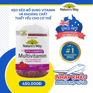 Nature’s Way Vita Gummies Multivitamin – Bổ sung vitamin và khoáng chất thiết yếu cho cơ thể
