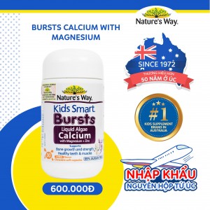 Nature’s Way Kids Smart  Bursts Calcium With Magnesium + Zinc+ D3K2
