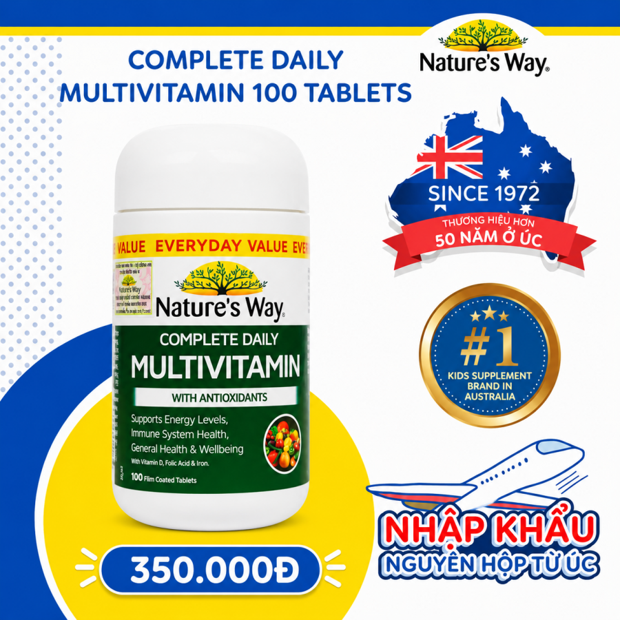Nature’s Way Complete Daily Multivitamin - Bổ sung Vitamin và khoáng chất