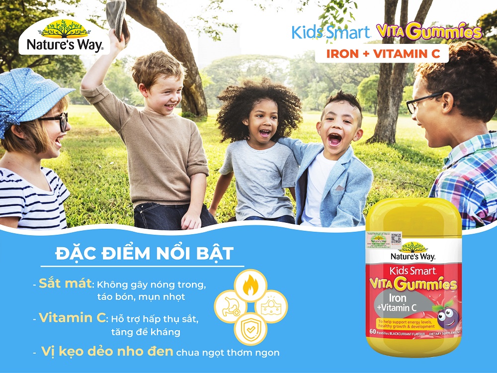 Nature’s Way Kids Smart Vita Gummies Iron + Vitamin C