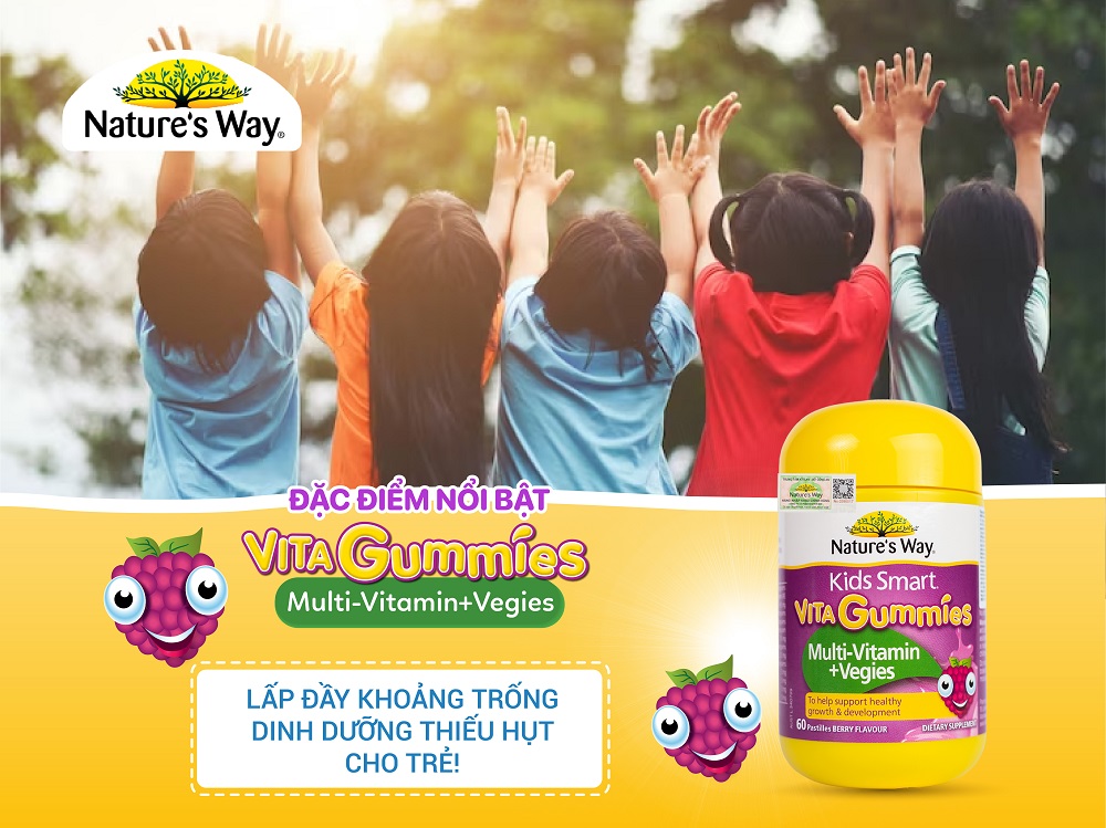 Nature's Way Kids Smart Vita Gummies Multi-vitamin+Vegies