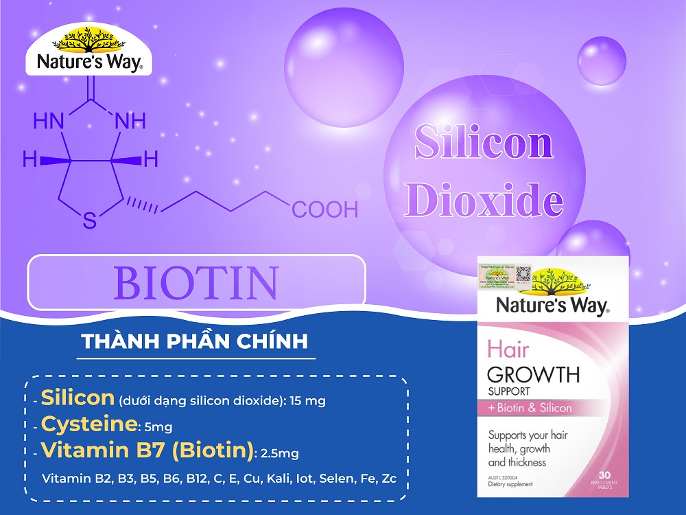 Nature’s Way Hair Growth Support + Biotin & Silicon