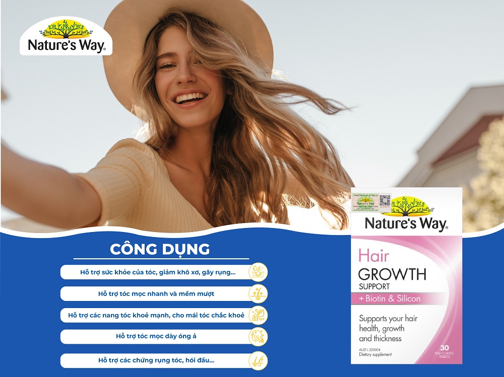 Nature’s Way Hair Growth Support + Biotin & Silicon