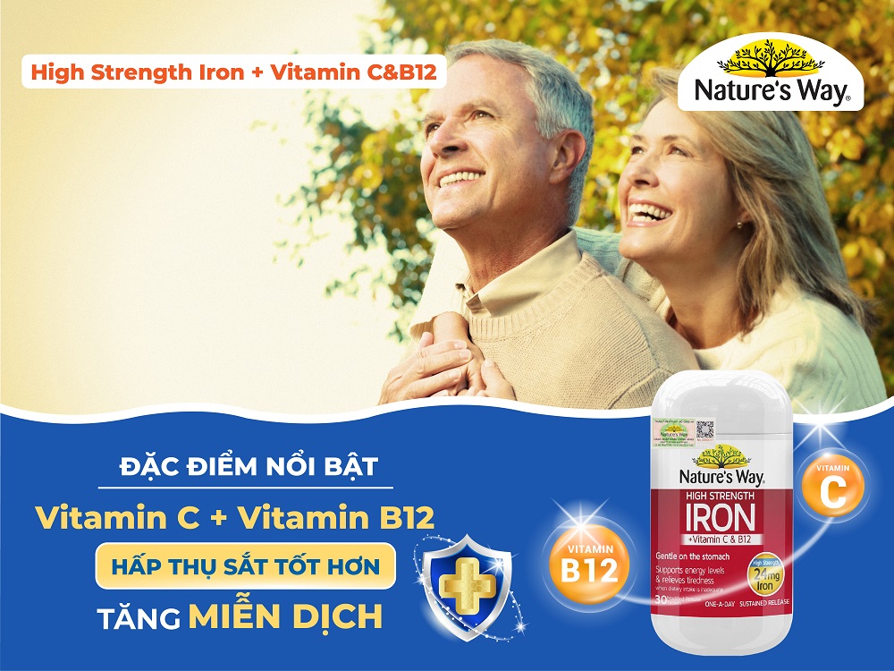 Nature’s Way High strength Iron + Vitamin C&B12
