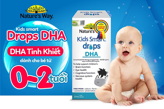 Chọn DHA cho trẻ, hãy chọn Drops DHA của Nature’s Way