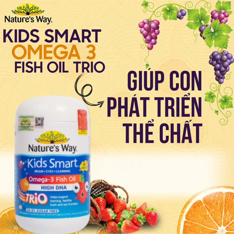  Nature’s Way Kids Smart Omega-3 Fish Oil Trio 