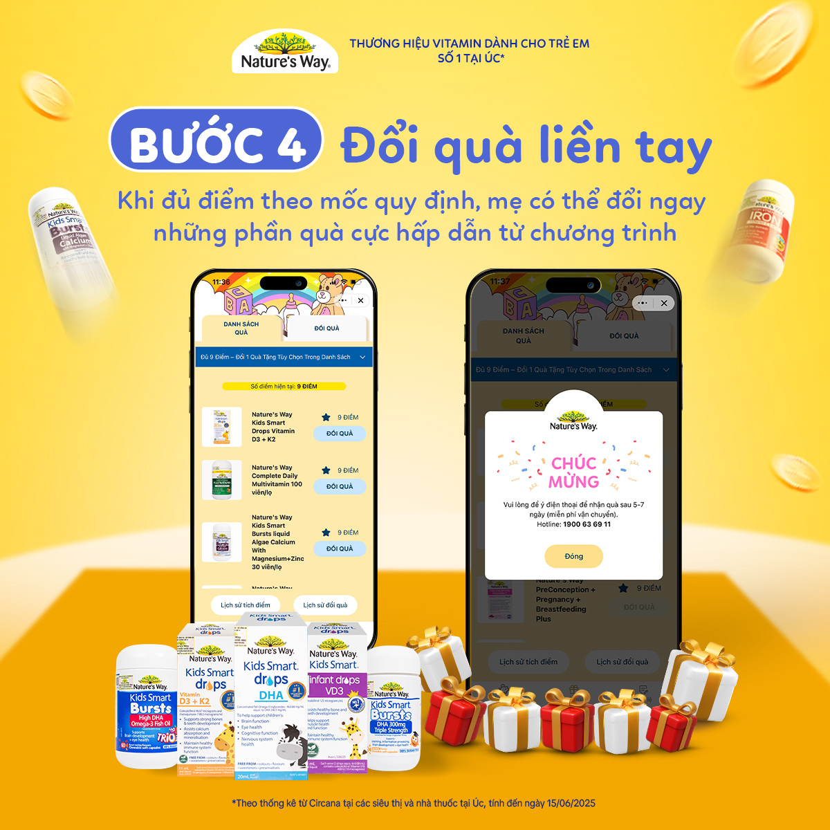 Tích điểm đổi quà Nature's Way 