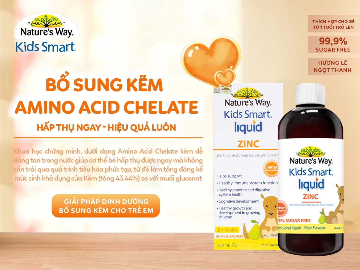 Nature’s Way Kids Smart Liquid ZinC – Bổ sung kẽm cho cơ thể