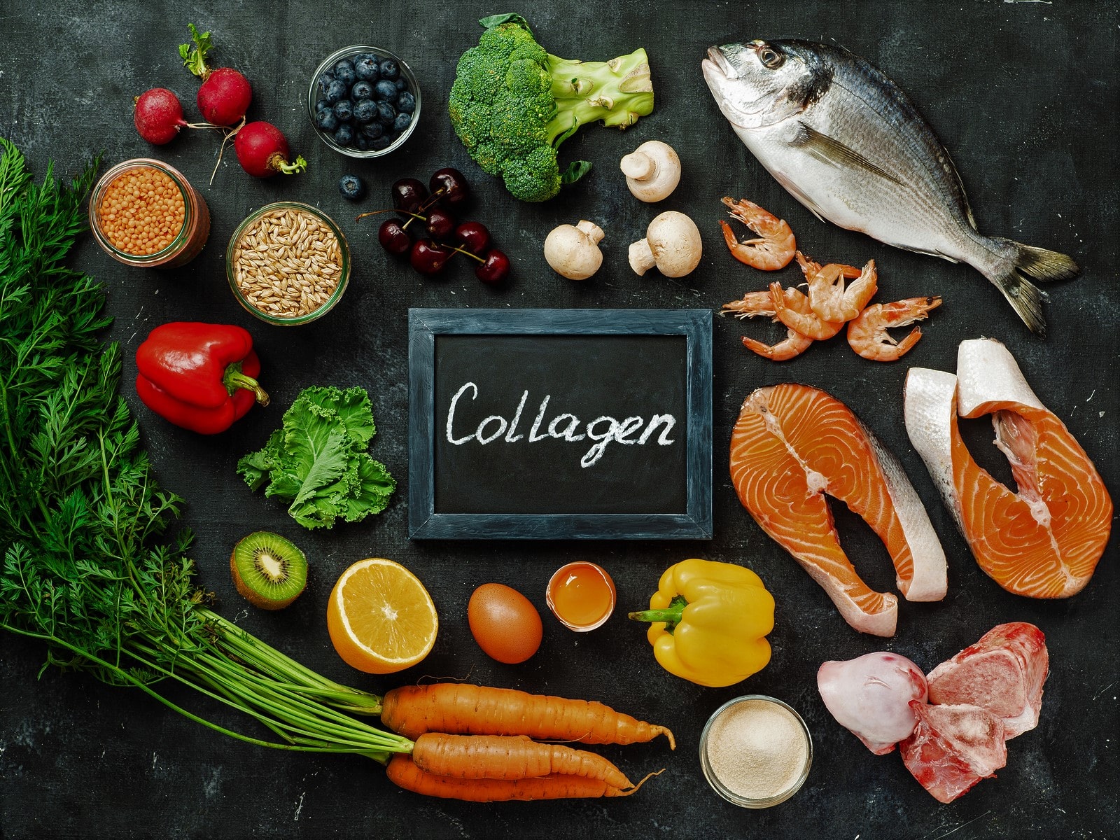 Collagen được chiết xuất từ thực phẩm giàu collagen