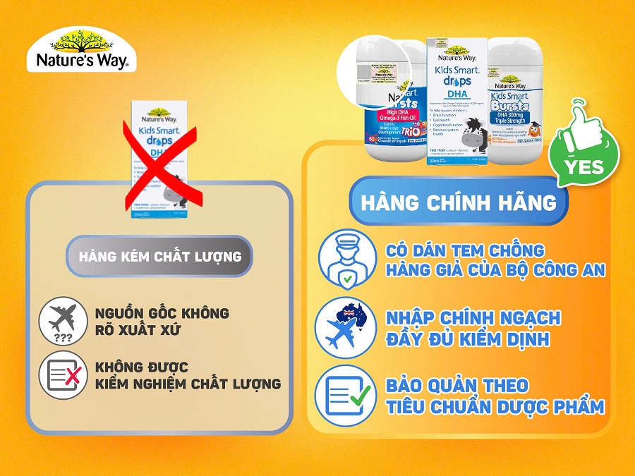 Dấu hiệu nhận biết các sản phẩm Nature's Way chính hãng