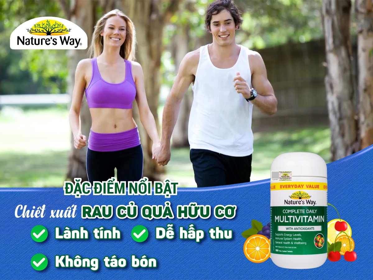 Nature’s Way Complete Daily Multivitamin - Bổ sung Vitamin và khoáng chất