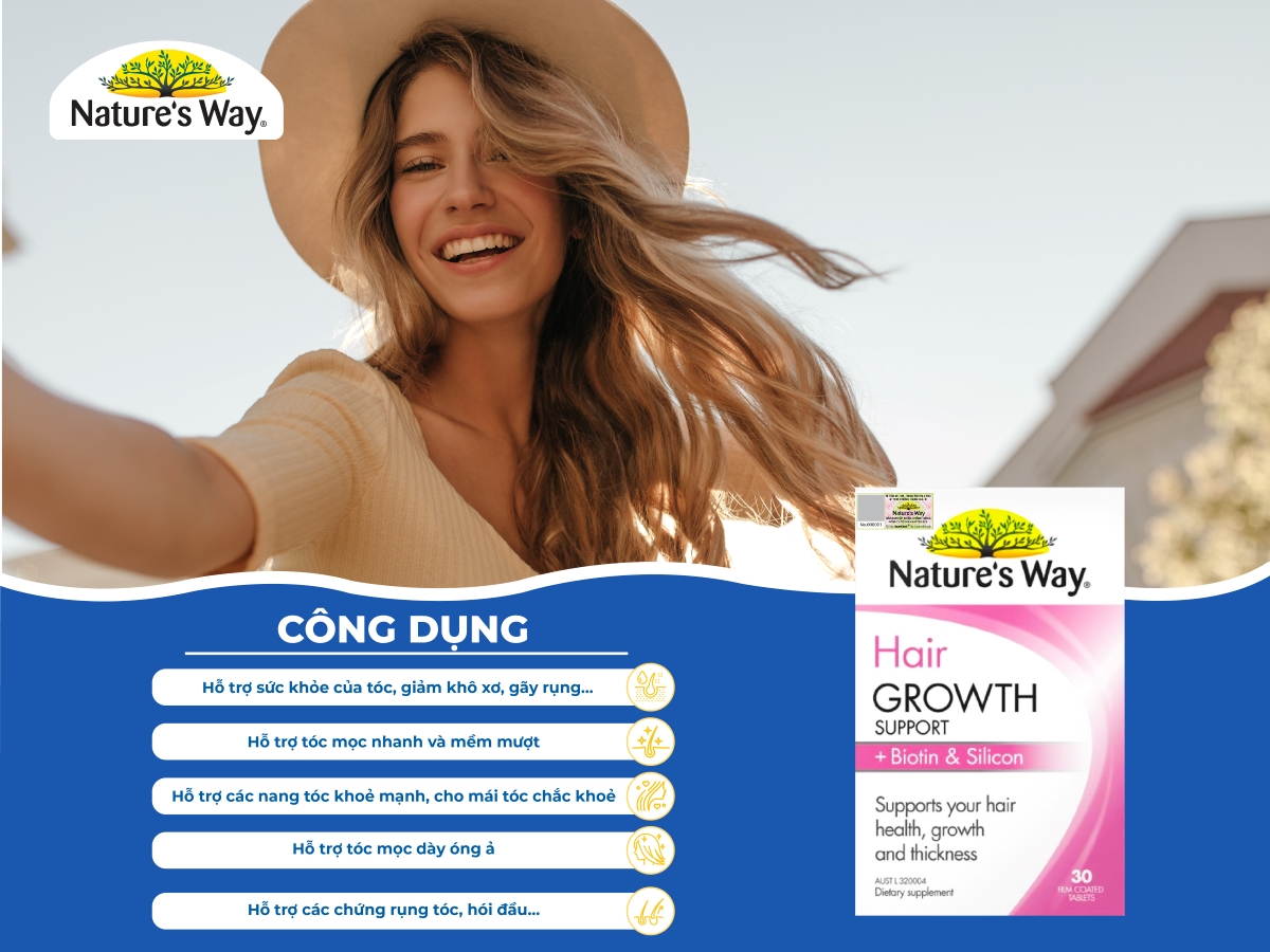 Nature’s Way Hair Growth Support + Biotin & Silicon