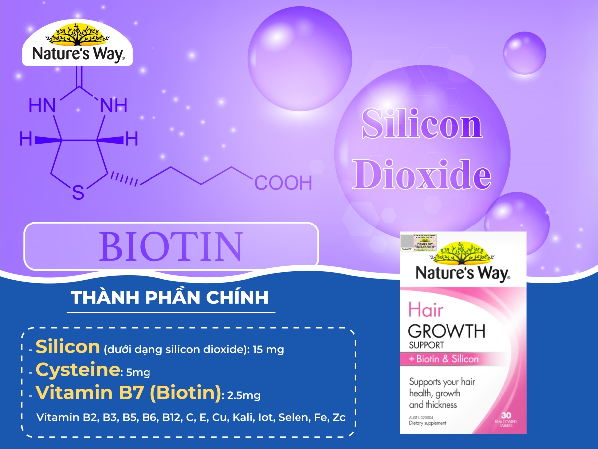 Nature’s Way Hair Growth Support + Biotin & Silicon