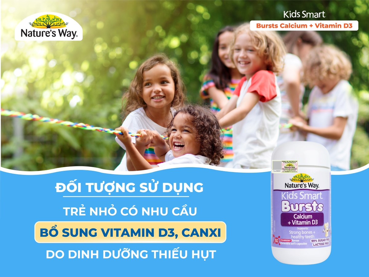 Nature's Way Kids Smart Calcium + Vitamin D3 Bursts