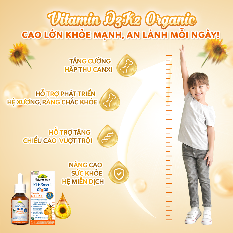Nature's Way Kids Smart vitamin D3 + K2