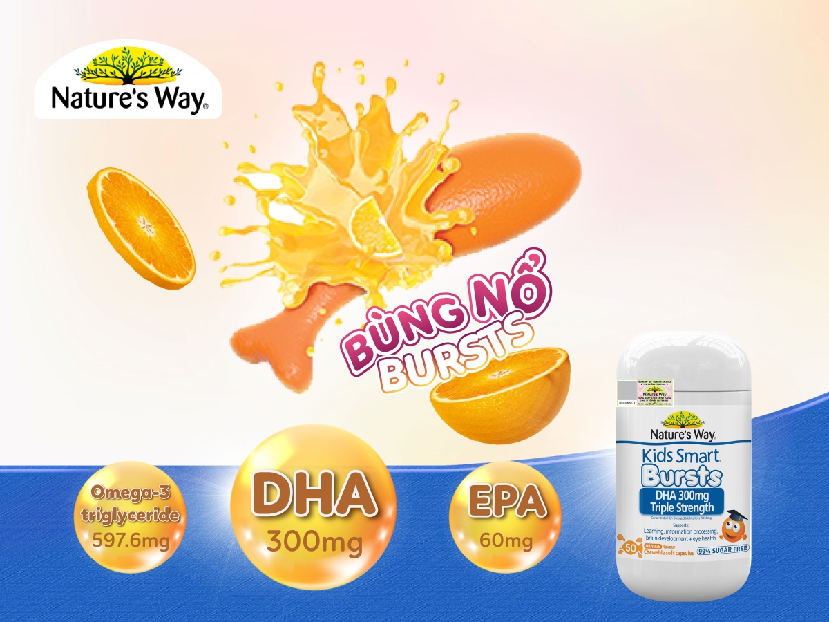 Nature's Way Kids Smart Bursts DHA 300mg 