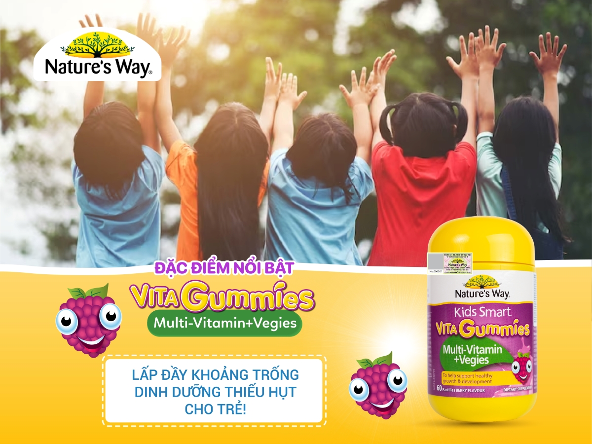 Nature's Way Kids Smart Vita Gummies Multi-vitamin+Vegies