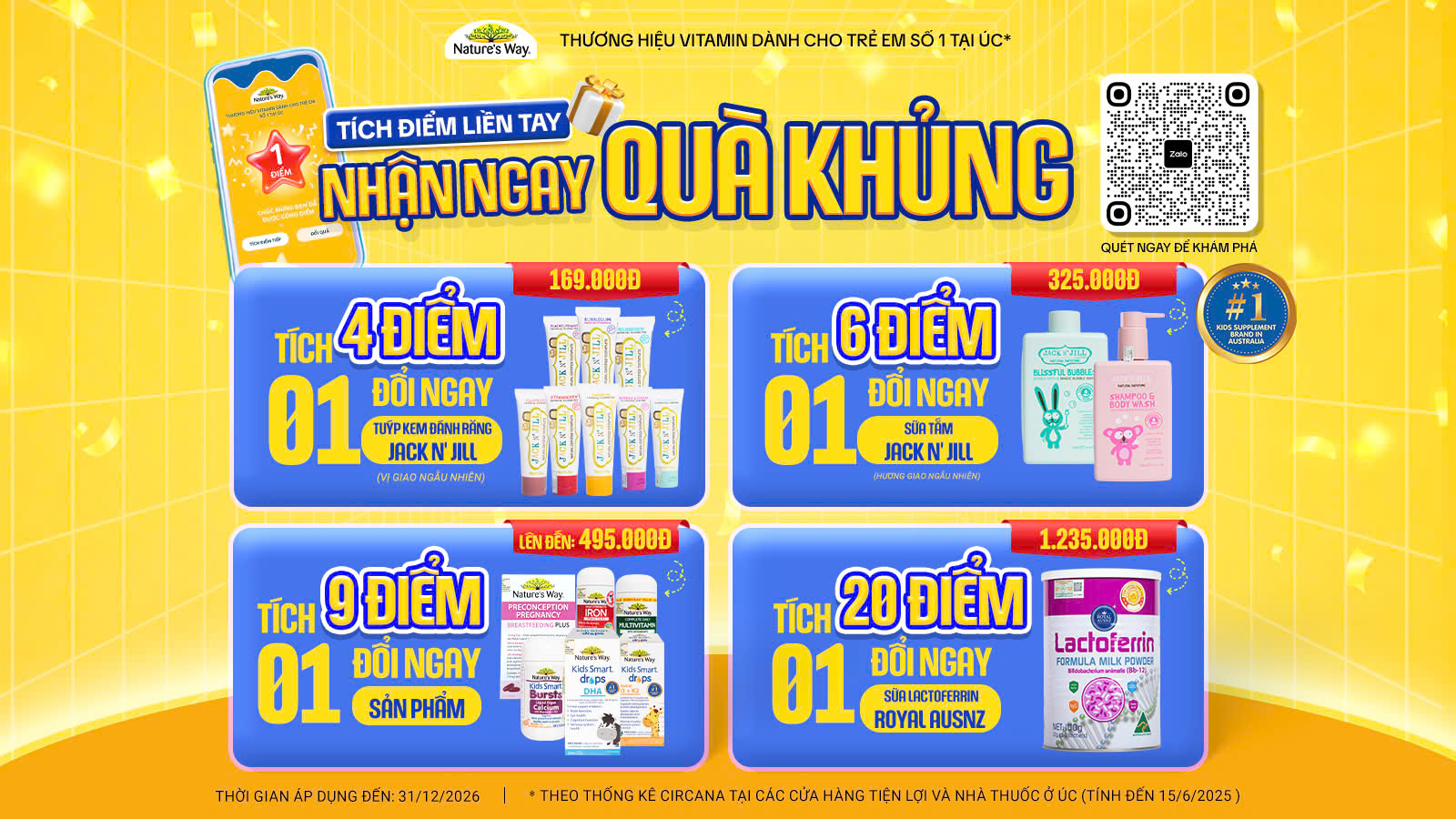 Cơ cấu quà tặng tích điểm đổi quà 