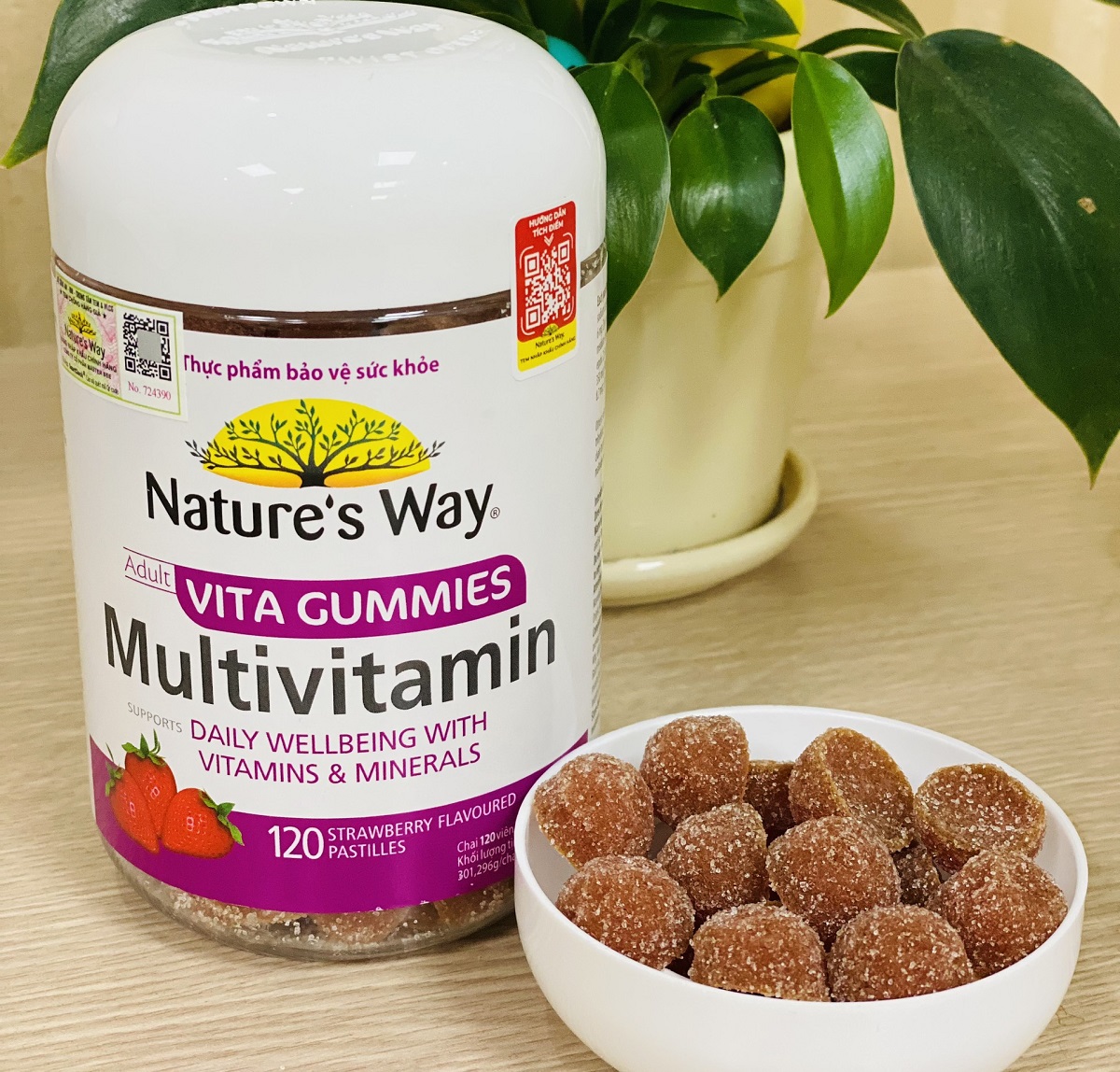 Nature’s Way Vita Gumies Multivitamin – Bổ sung vitamin và khoáng chất thiết yếu cho cơ thể (Hộp 120 viên)