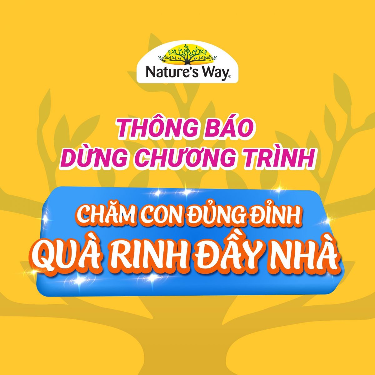 Thông báo dừng chương trình thẻ cào trúng thưởng “Chăm con đủng đỉnh - Quà rinh đầy nhà”