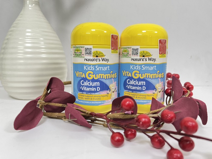 Nature's Way Vita Gummies Calcium + Vitamin D – Kẹo canxi cho bé