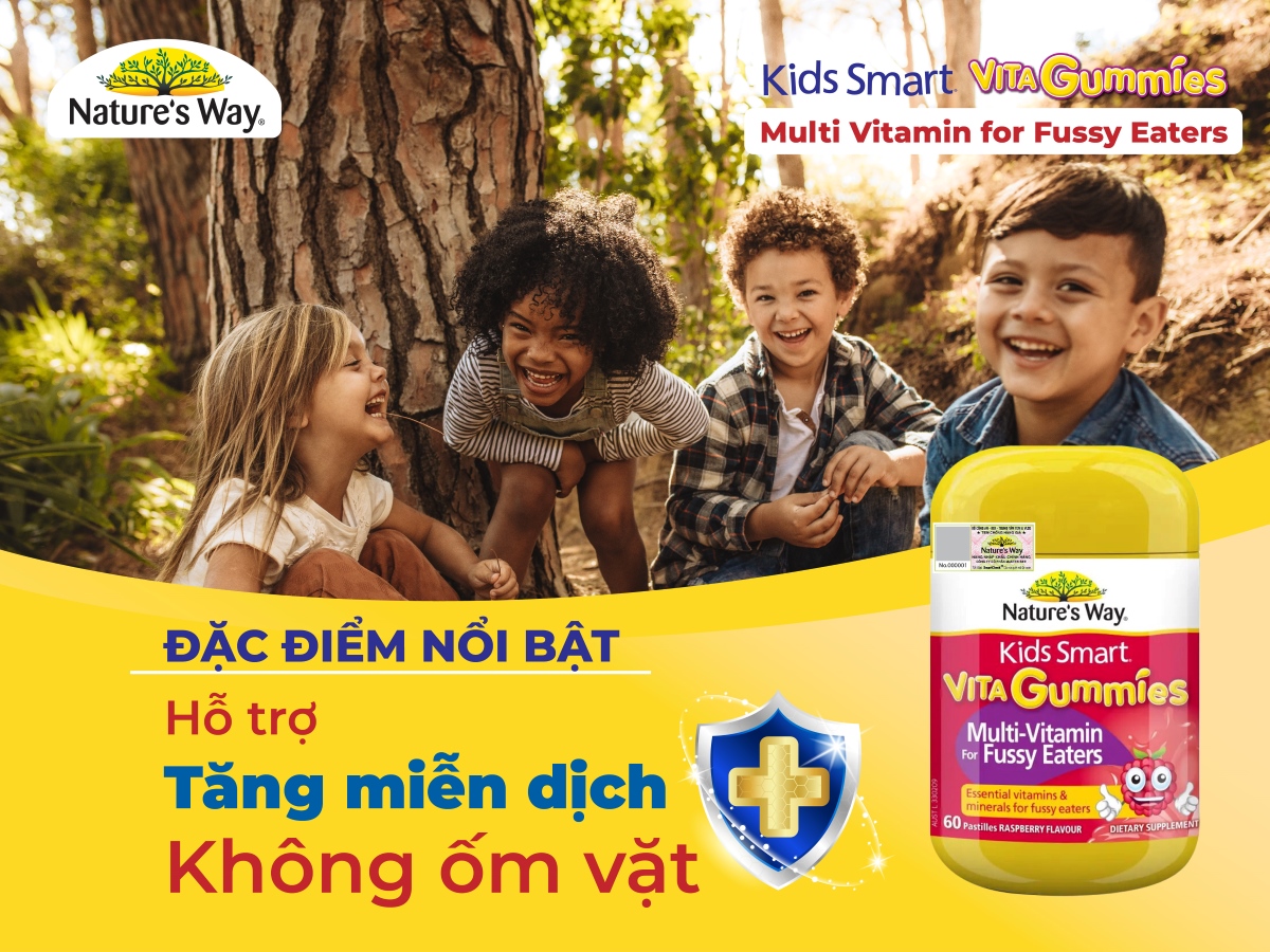 Vita Gummies Multi Vitamin For Fussy Eaters - Kích thích ăn ngon, hỗ trợ hệ tiêu hóa cho trẻ