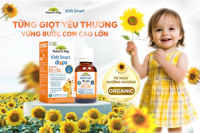 Vitamin D3K2 Organic Nature's Way - Bước đệm cho sự phát triển đầu đời của trẻ