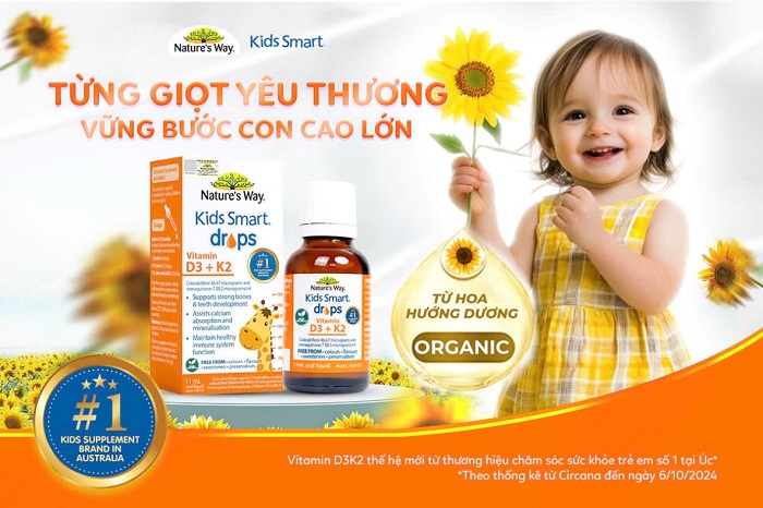 Vitamin D3K2 Organic Nature's Way - Sản phẩm bổ sung vitamin D3K2 cao cấp, chiếm lĩnh thị trường Việt